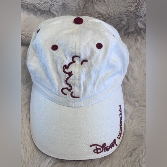 Disney Vacation Club Mickey Mouse Hat with velcro back White OSFA - Picture 1 of 8